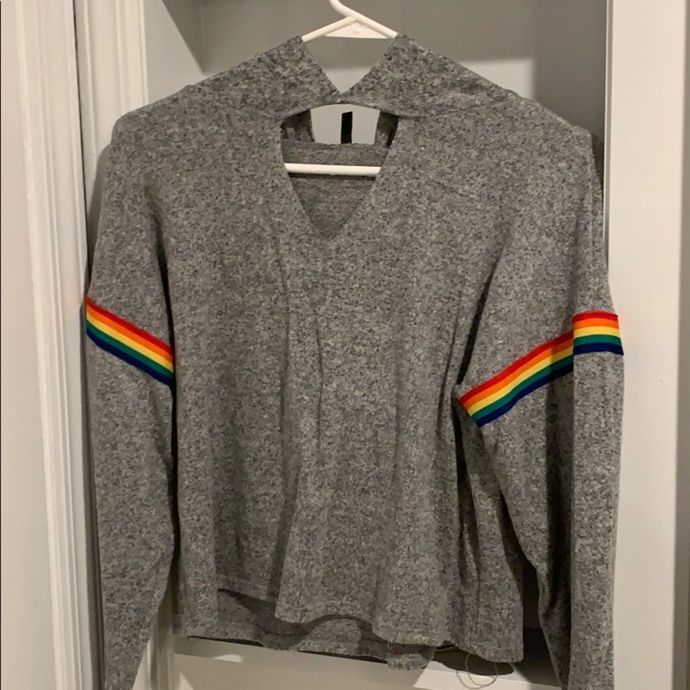 CROPPED HOODED LONG SLEEVE